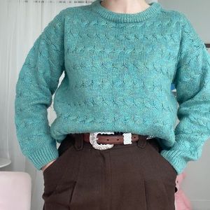🍋 2 for $30 Teal Vintage Sweater